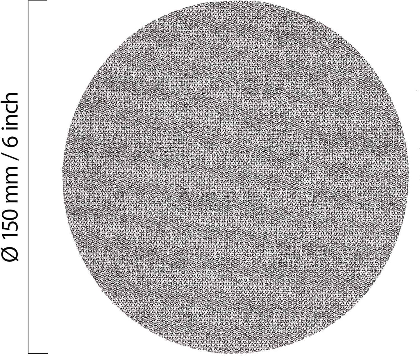 Mirka Abranet 6-Inch Sanding Discs - Grit 320, Hook and Loop, Dust-Free, 50 Pack