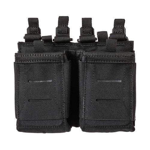 5.11 Tactical Flex Double AR Mag Pouch 2.0 - Versatile Flex-HT Mounting Holster, Concealed Retention, Waterproof Straps, Black, 1 SZ, Style 56754ABR