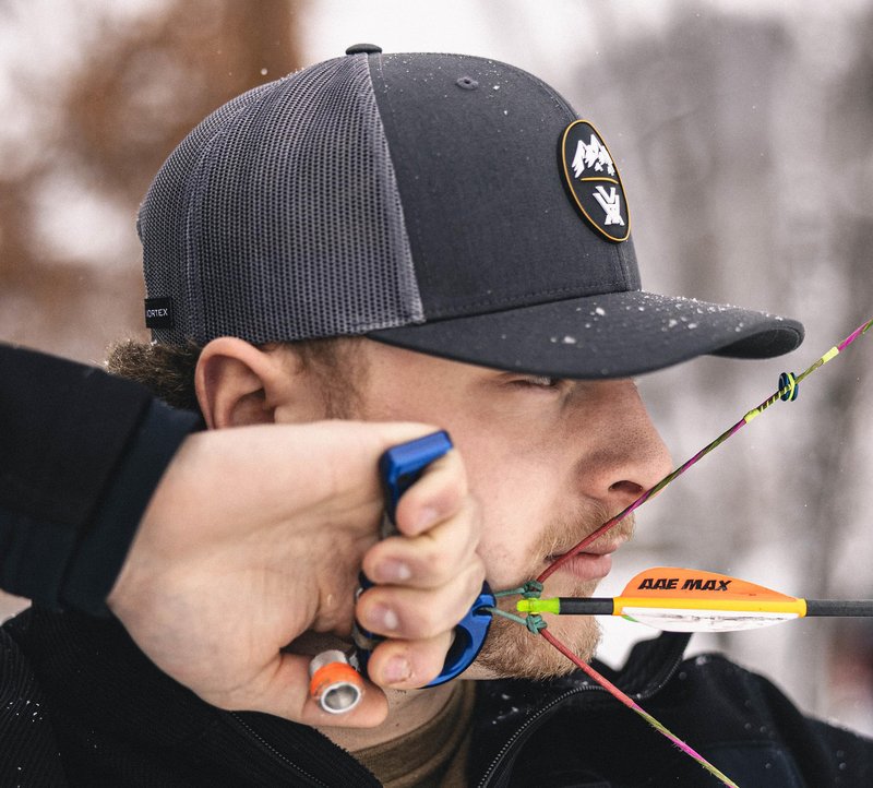 Vortex Optics Three Peaks Patch Snap Back Caps (Charcoal)