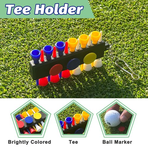 Golf Essentials Kit, 29 in 1 Golf Club Cleaning Kit - Golf Towel, Golf Club Brush, Gift Golf Balls, Golf Line Stencils and Pens, Golf Tee and Markers, Golf Divot Repair Tool - Golf Accessories for Men