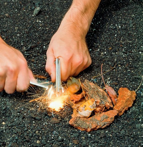 Coghlan's Magnesium Fire Starter - Portable Waterproof Survival Tool for Camping & Hiking | Durable Outdoor Firestarter with Flint