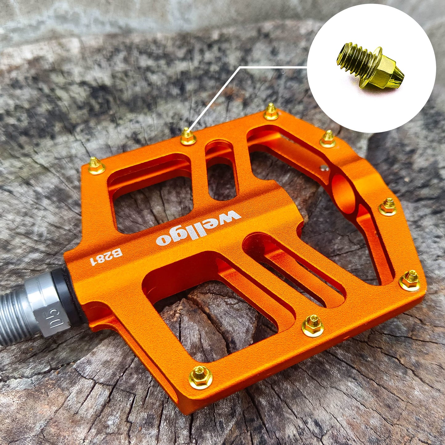 ONIPAX Bike Pedal Bolts Screw M4 x 7mm 40 pcs/Bag with 1 Wrench