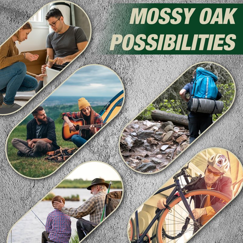 MOSSY OAK Multitool Pocket Knife – 10-in-1 Folding Pocket Knife Multitool with Stainless Steel Blade, Saw, Can Opener, Screwdrivers – EDC Tool for Camping, Hiking, Survival