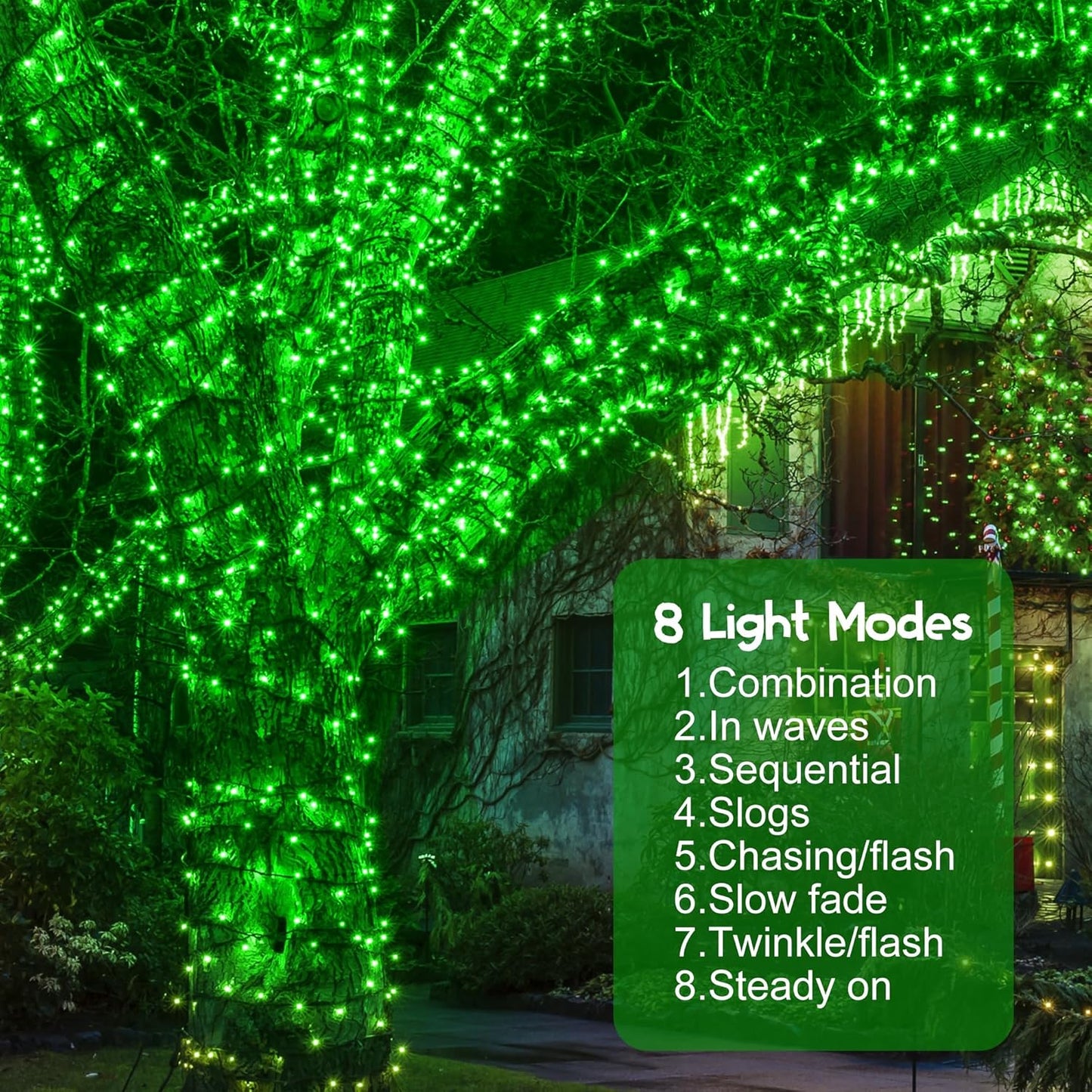 500 LED Christmas String Lights - 164 FT Waterproof RGB Fairy Lights with Remote & Timer for Indoor/Outdoor Holiday Decor
