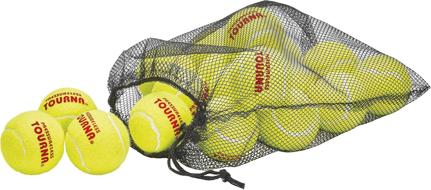Tourna Tennis Ball Carry Bag - Holds 18 Balls | Durable Mesh Design for Easy Transport