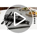 5-Piece Matte Black Stainless Steel Travel Utensil Set with Waterproof Case