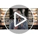 XIFEI Gun Ash Cigar Lighter with Puncher, Draw Enhancer & Stand – Refillable Windproof Torch
