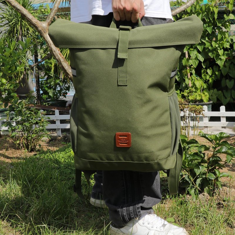 TOURBON Nylon Backpack Pannier Bike Rear Rack Bag Bicycle Saddlebag Cycling Accessories for Commuting Shopping Traveling