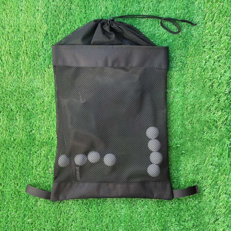 CORECISE Golf Push Cart Storage bag,Golf Cart Organizer, Mesh closure Push Cart Net Mesh Storage Bag,Golf Push Cart Accessories, BLACK