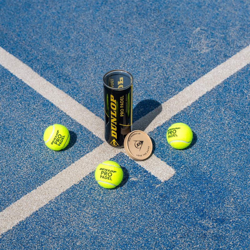 Dunlop Pro Padel - Padel Balls for competitions and tournaments (1x3 can)