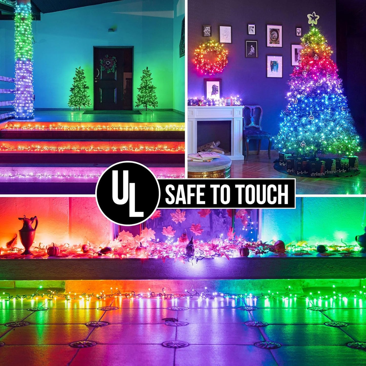 500 LED Christmas String Lights - 164 FT Waterproof RGB Fairy Lights with Remote & Timer for Indoor/Outdoor Holiday Decor