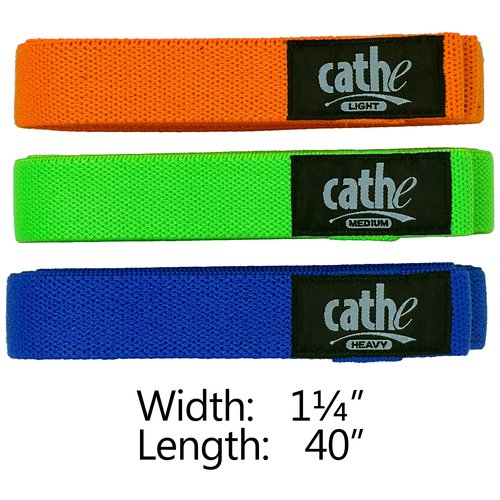 Cathe Boss Bands Set • for Everybody • Take Them Anywhere - Includes Set of 3 Fabric Cloth Boss Bands with Travel Carry Case