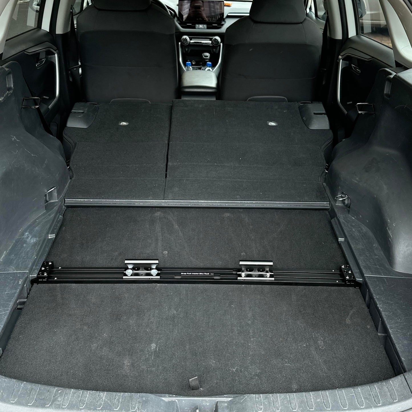 Interior Bike Rack for RAV4 Gen 5 (None Plug-in Models) - in Car Bicycle Transport System for 2 Road Bike or Gravel Bike (Basic Kit)