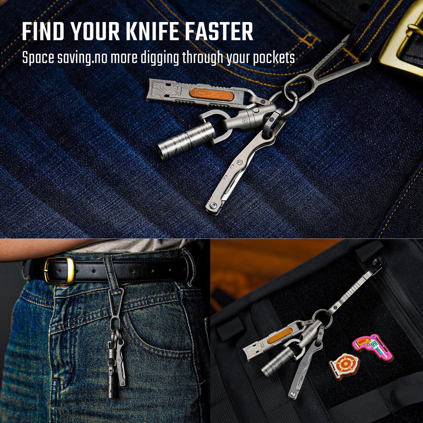 KeyUnity KK13 Precision Craft Utility Blade Titanium Handle Mini Cutting Tool for Arts Crafts DIY Projects Paper Cardboard Fabric and Hobby Use with Replaceable Blade