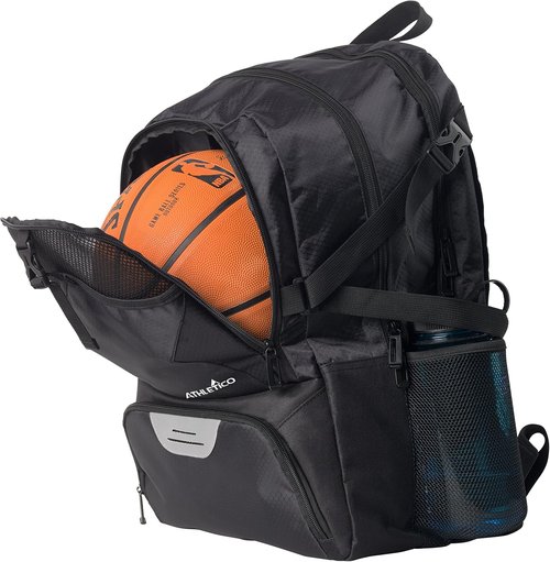 Athletico Soccer Backpack - Versatile Sports Bag with Cleat & Ball Holder | Ideal for Soccer, Basketball, Football