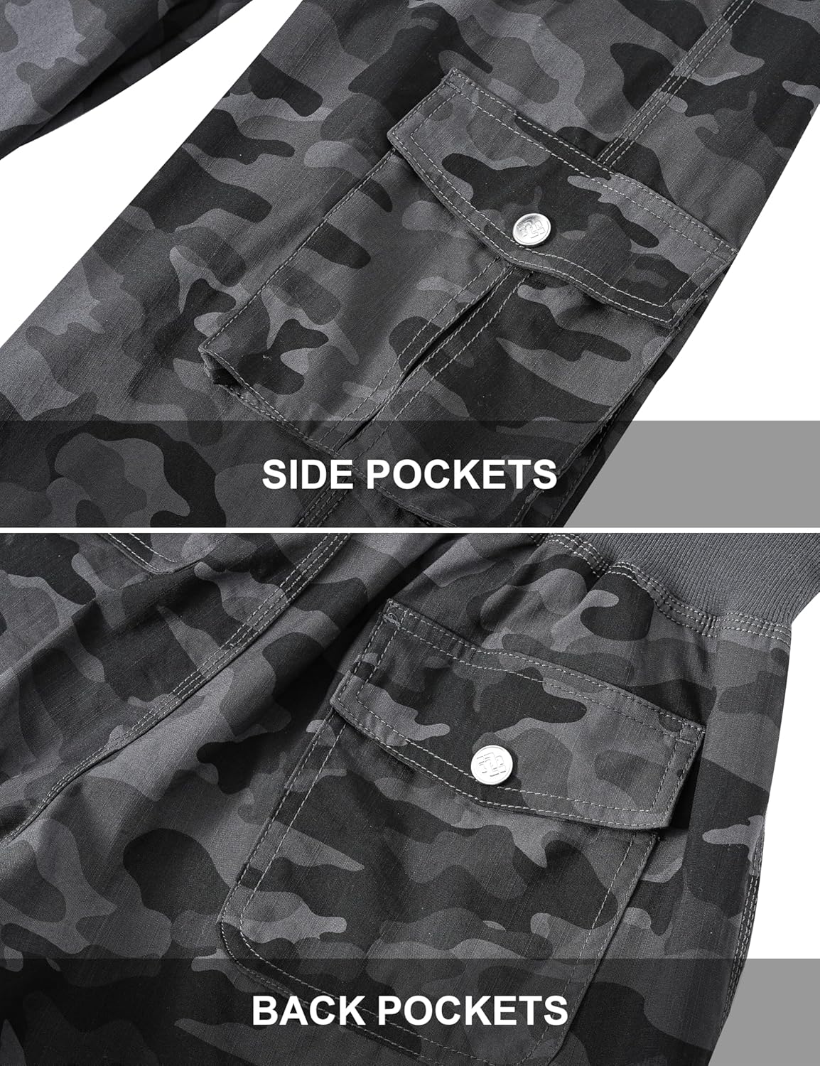 MoFiz Women's Capris - Lightweight Casual Pants with Pockets | Loose Fit Cargo Style for Hiking