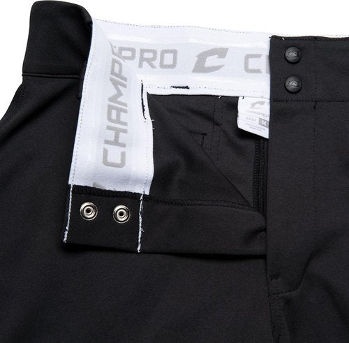 Champro Men's Baseball Pants - Triple Crown Open Bottom Design for Ultimate Comfort | White