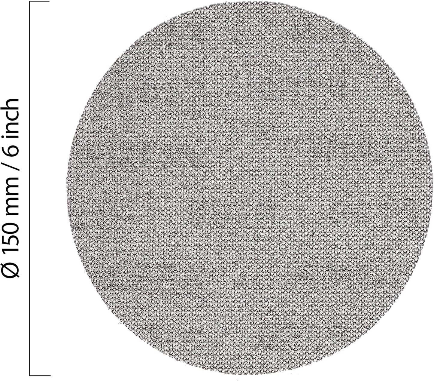 Mirka Abranet 6-Inch Sanding Discs - Grit 320, Hook and Loop, Dust-Free, 50 Pack