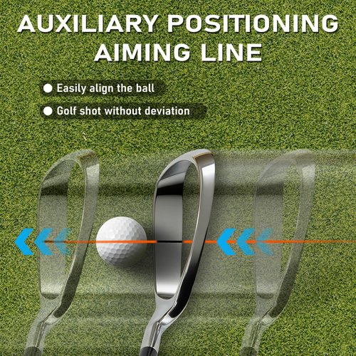 Gowolf Hollow Strike Golf Swing Trainer - Training Golf Club with Instant Feedback, Corrects Swing Path for Right Handed Golfers, Beginner to Advanced Practice Aid for Golfers