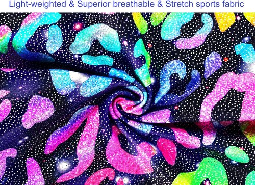 Domusgo Gymnastics Leotards for Girls - Sparkly One-Piece Pro Unitard with Shorts | Kids Size