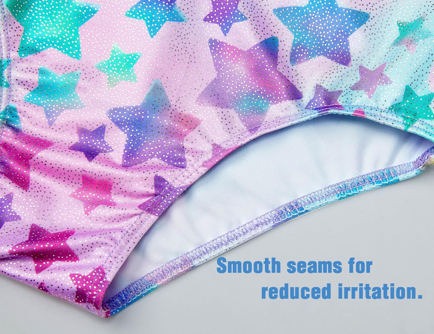 TENVDA Gymnastics Leotards for Girls - Sparkly Colorful One-Piece Tumbling Outfit | Sizes 2-12 Years