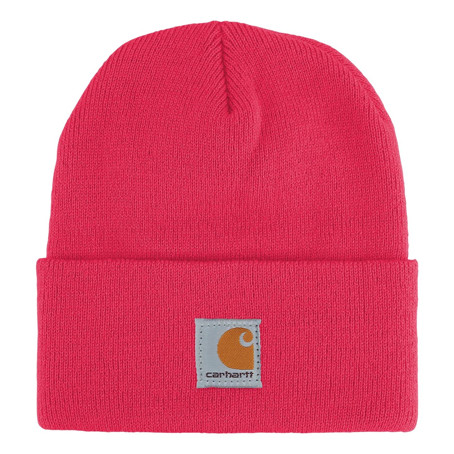 Carhartt Youth Knit Beanie Cuff Hat, Raspberry, One Size