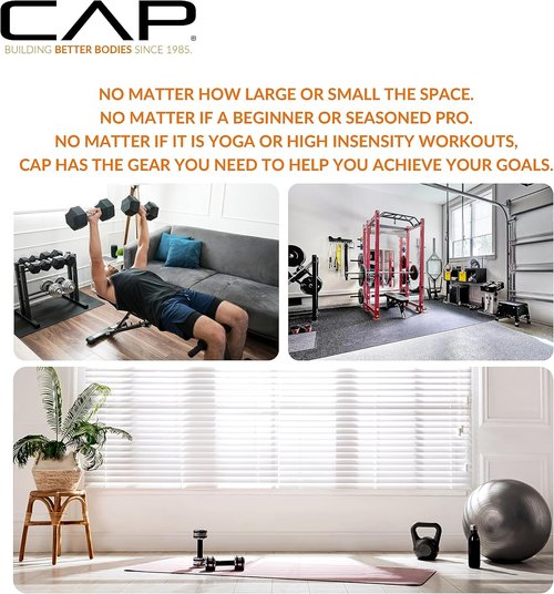 CAP Barbell Coated Dumbbell Weights - Versatile Pairs & Sets for Home Gym Use
