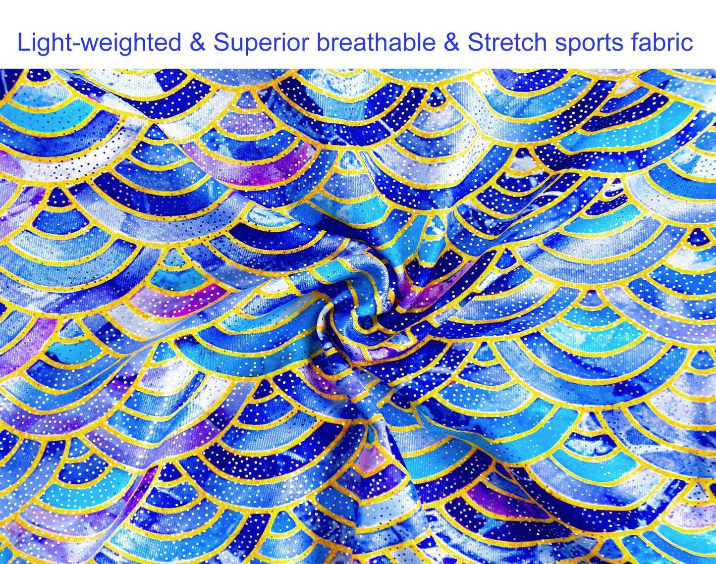 Domusgo Gymnastics Leotards for Girls 5-6 Years Old Colorful Scale Sparkly One Piece Tumbling Outfits