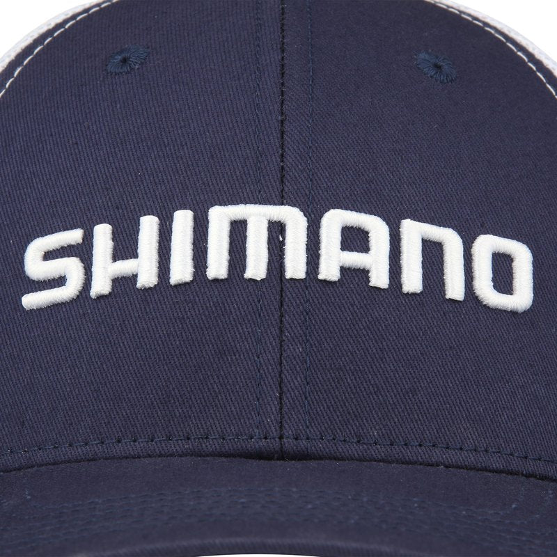 SHIMANO Logo Trucker Cap Color - Blue Size - One Size Fits Most (AHATLGBL) Fishing
