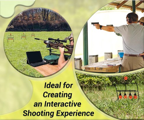 ARSUK Resetting Pellet Gun Target – Heavy-Duty BB Gun Targets for Backyard & Shooting Practice – Weatherproof Resetting Design for .177 & .22 Calibers – Suitable for Indoor & Outdoor Use