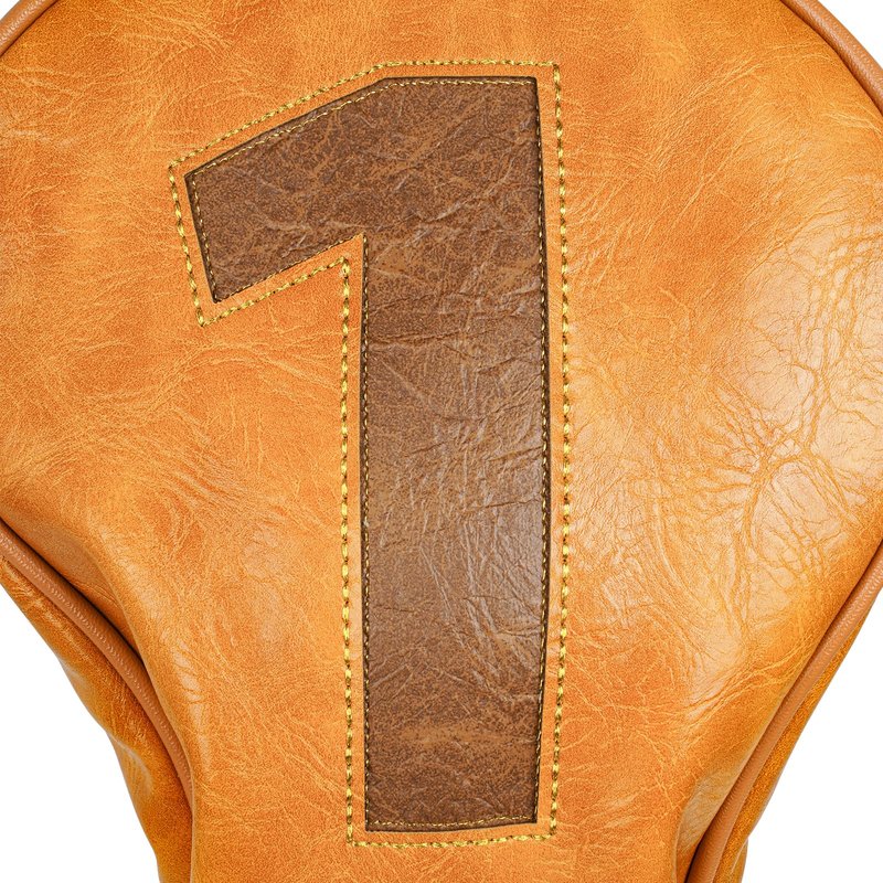 Craftsman Golf Vintage Leather Brown Golf Club Headcover for Driver