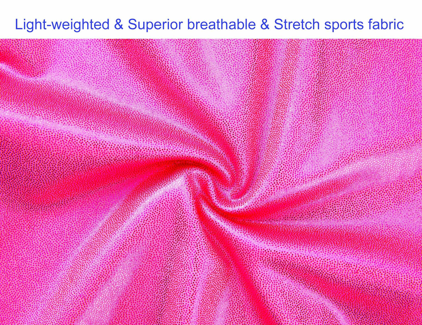 Domusgo Gymnastics Leotards for Girls 6-7 Years Old Sparkly Sleeveless Tank Outfits Rose Kids Workout Bodysuits
