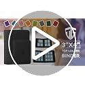 4-Pocket Toploader Binder for 3" x 4" Trading Cards - Holds 112 Cards (Black)