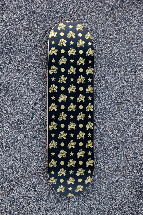 A Plus Collectibles Take Flight Skateboard Deck (Starry Night, 8.5)