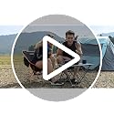 MARCHWAY Khaki Lightweight Folding Camping Chair with Spring Lock, 330 lbs
