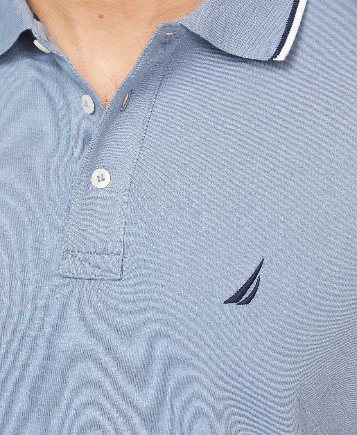 Nautica Men's Classic Fit Polo Shirt - Short Sleeve with Dual Tipped Collar | Stylish Casual Wear