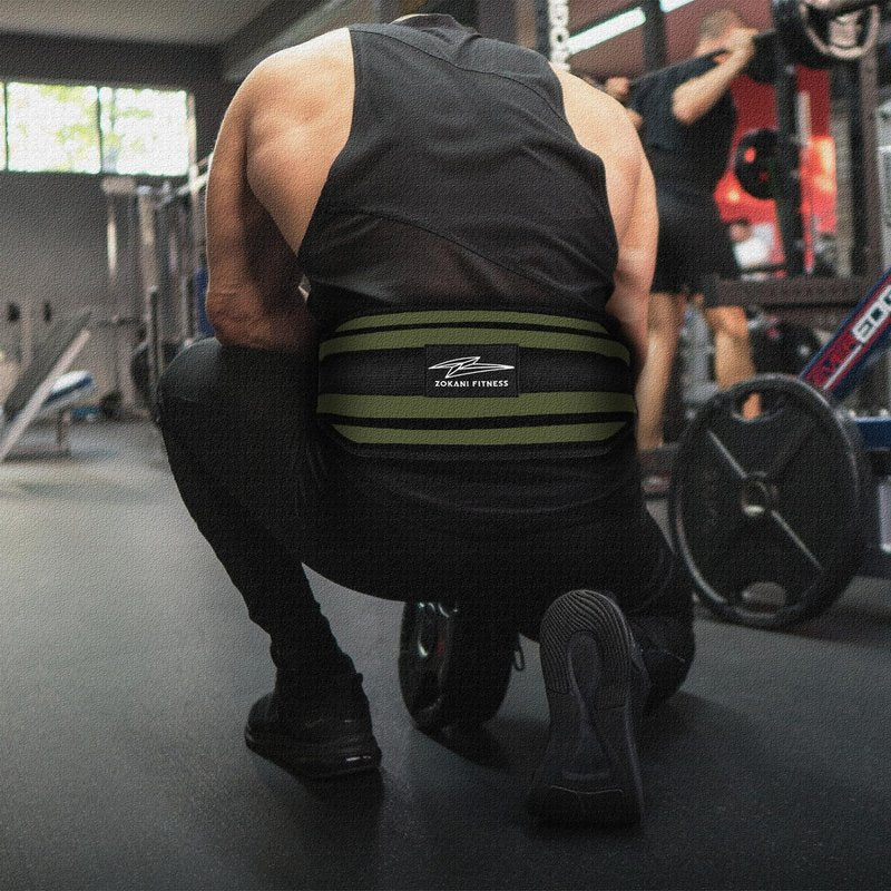 Hold weights up to 800lbs Zokani Dip Belt with Chain for Heavy Weightlifting Exercises ,Squats, deadlifts, pull Up Weight Belt, Dipping Belt, Men and Women Training Strength Dip Weightlifting Belt (Army green)