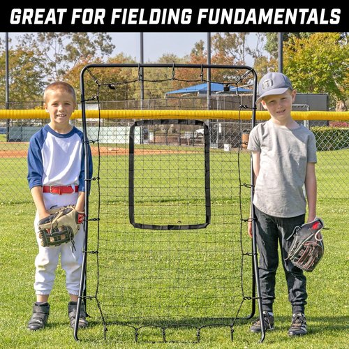 GoSports Pitch Back Net - Baseball & Softball Rebounder for Pitching and Fielding | Multiple Sizes Available