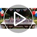 120pcs Blue Plastic Plates for Party - 10in + 7in Heavyweight Disposable Set (Blue/120) by U-QE