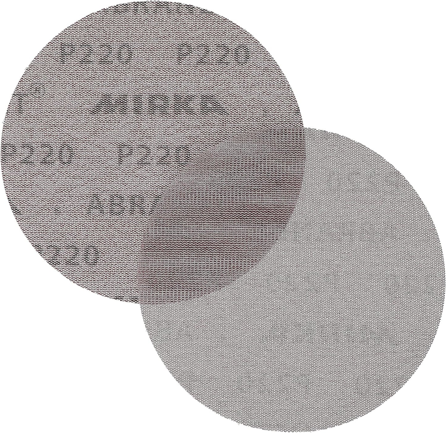 Mirka Abranet 6-Inch Sanding Discs - Grit 320, Hook and Loop, Dust-Free, 50 Pack