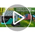 OUMEE Lemon 30 Portable Toilet Bags with 30 Gel Packets - 8 Gallon Camping Waste Set