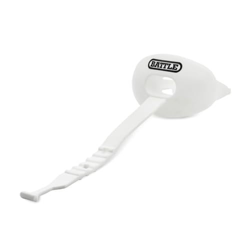 Football Mouth Guard with Connected Strap - Maximum Breathability, Fits Braces