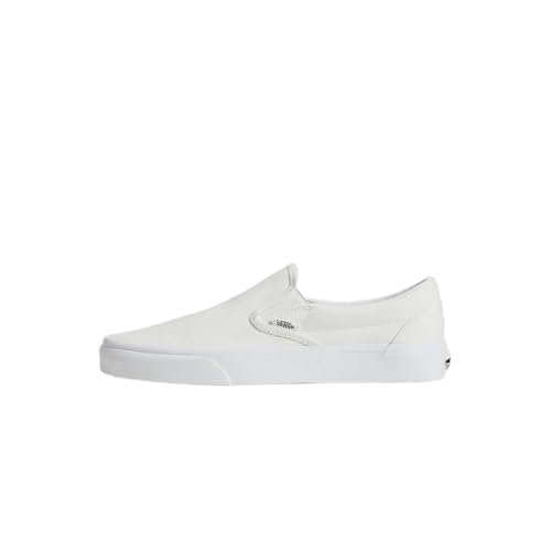 Slip-On Sneakers for Men & Women - True White - Size 12 Women/10.5 Men