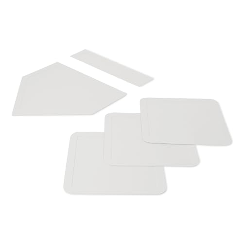 Weatherproof Rubber Softball & Baseball Bases Set - 5 Piece