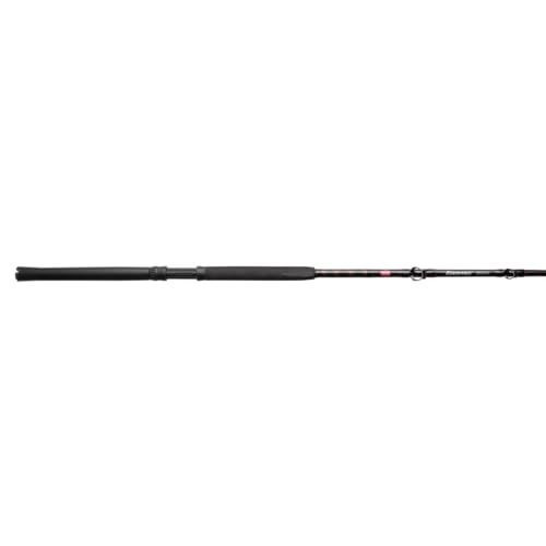 PENN Rampage 6’6” Nearshore/Offshore Boat Conventional Rod; 1-Piece Fishing Rod, 20-50lb Line Rating, Medium Heavy Rod Power, Moderate Fast Action, Tubular Glass Blank for Extra Strength,Black