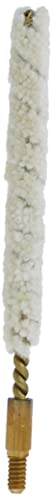 .22 Caliber Cotton Bore Mop with Brass Core for Firearm Cleaning