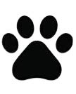 Dog Paw Prints Vinyl Decal Stickers - 8 Pack for Cars & Bowls