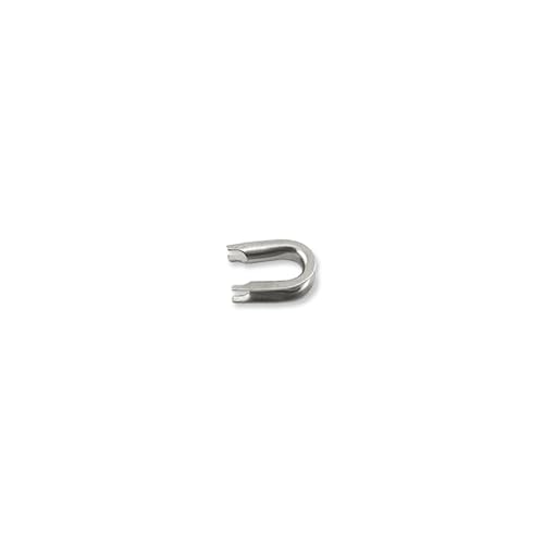 Stainless Steel Thimbles - Fishing Cable Protectors, 10 Pieces, Size 0