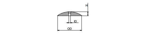 Zinc Rudder/Trim Tab Anodes - .5 H x 2.81 OD x .28 ID
