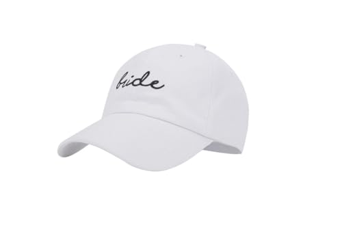 Hccfit Bride Hat for Women and Men - Bachelorette Party Decorations, White